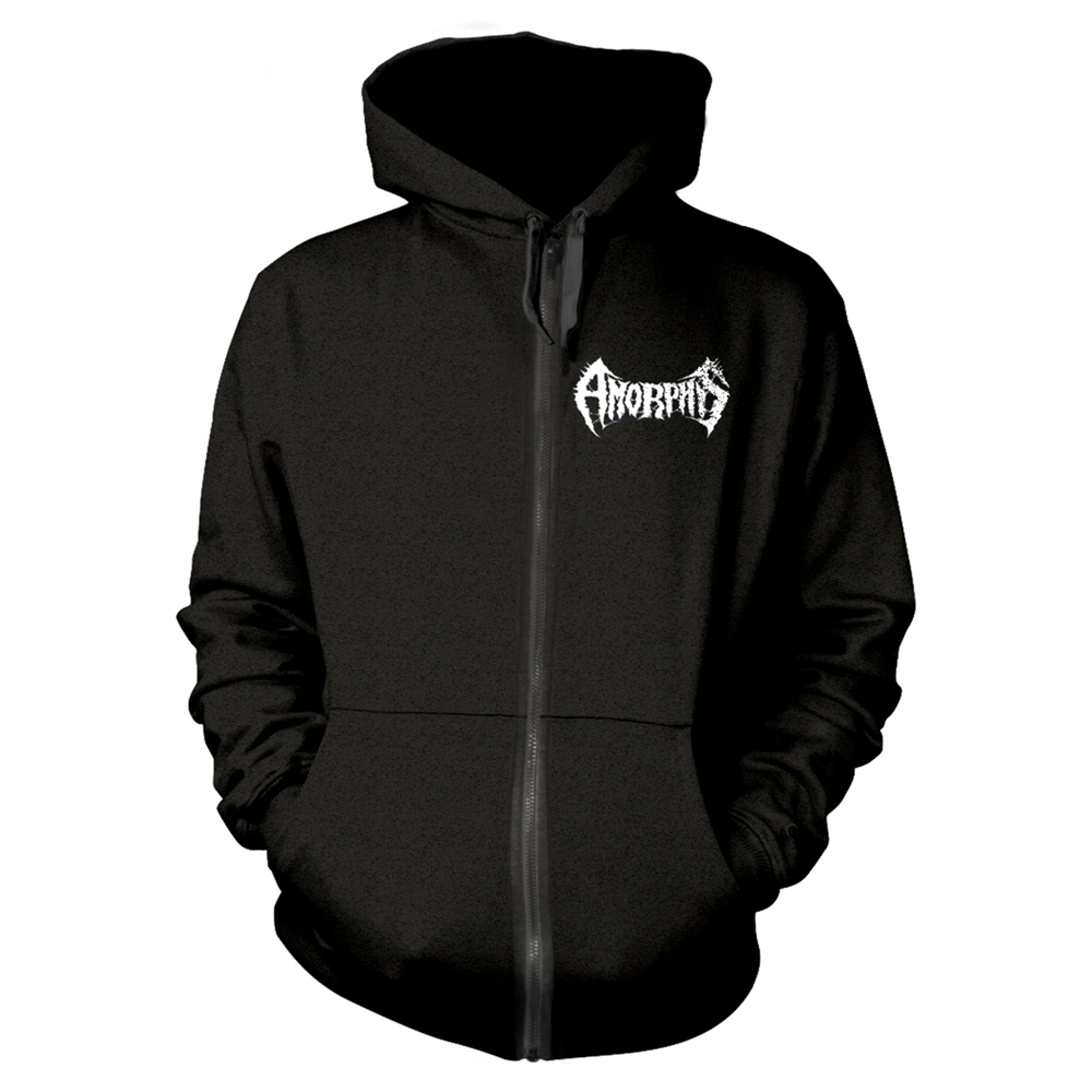 AMORPHIS TALES FROM THE THOUSAND LAKES Hooded Sweatshirt with Zip Large BLACK