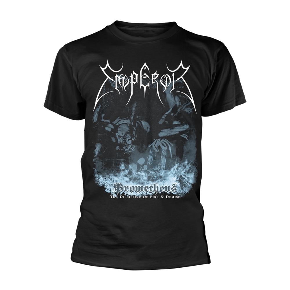 EMPEROR PROMETHEUS T-Shirt, Front & Back Print Medium BLACK