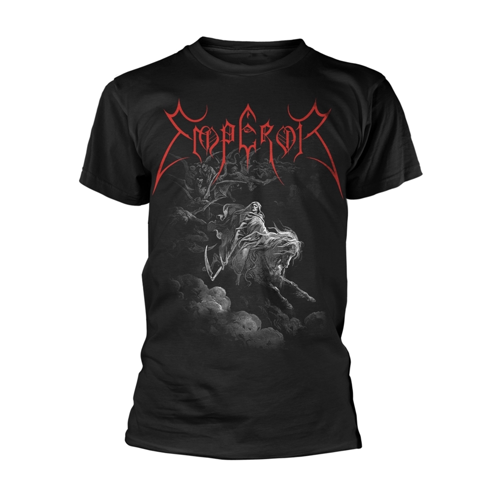 EMPEROR RIDER 2017 T-Shirt, Front & Back Print Large BLACK