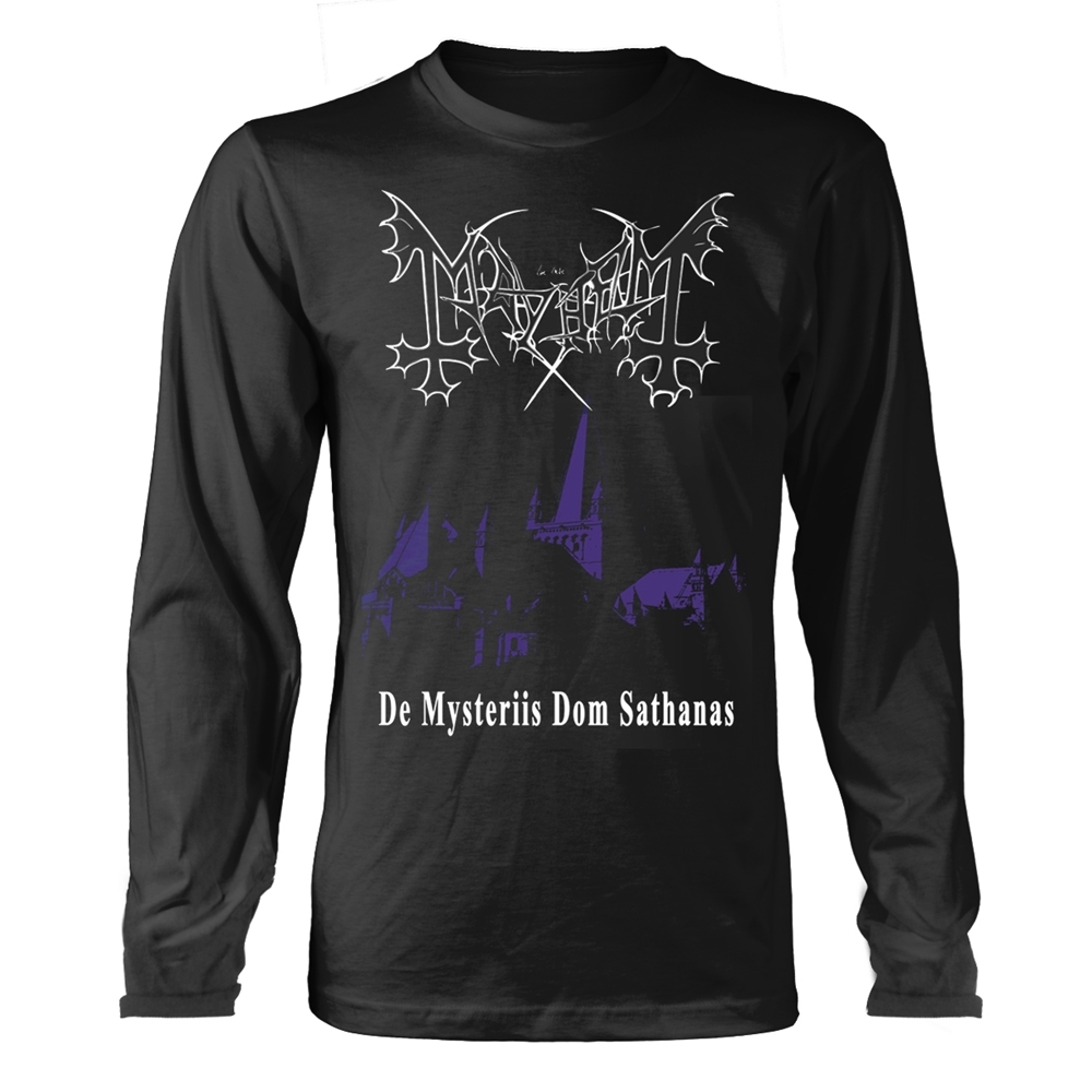 MAYHEM DE MYSTERIIS DOM SATHANAS Long Sleeve Shirt XX-Large BLACK (FOTL)