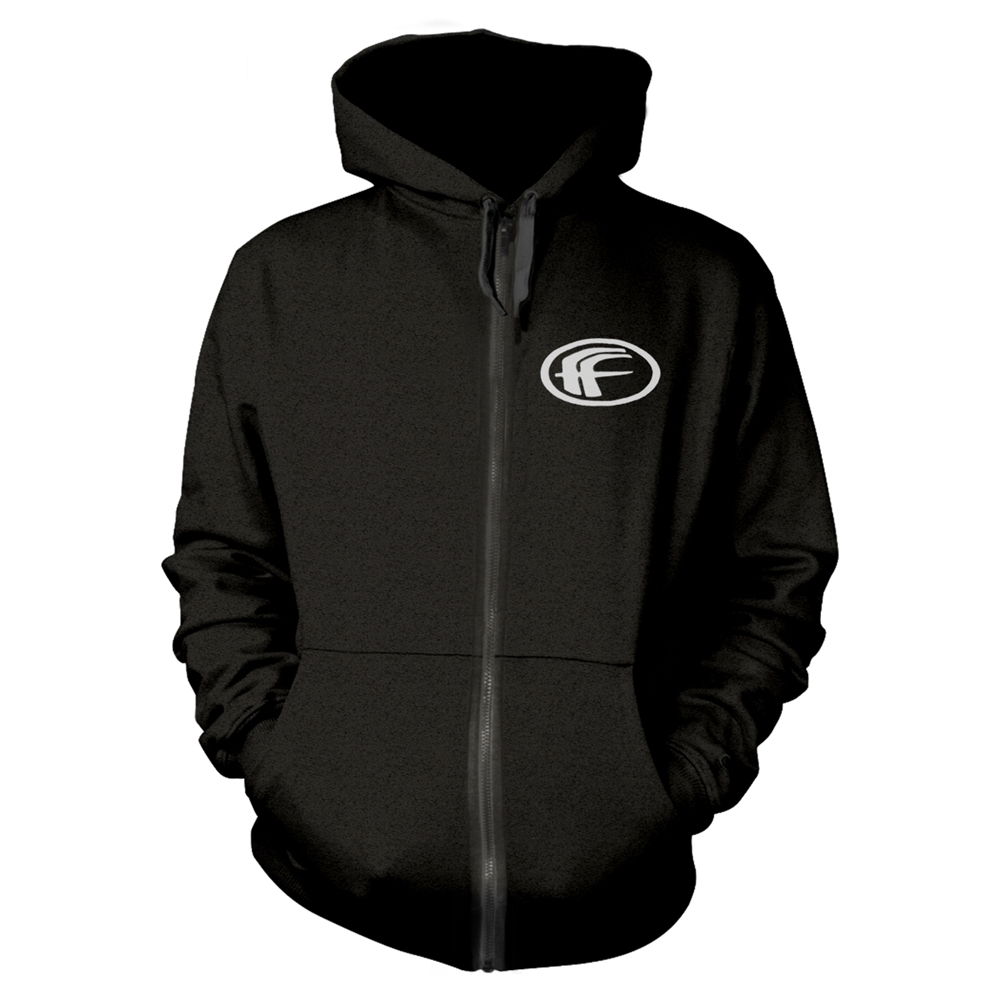 FEAR FACTORY MACHINES OF HATE Hooded Sweatshirt with Zip Medium BLACK