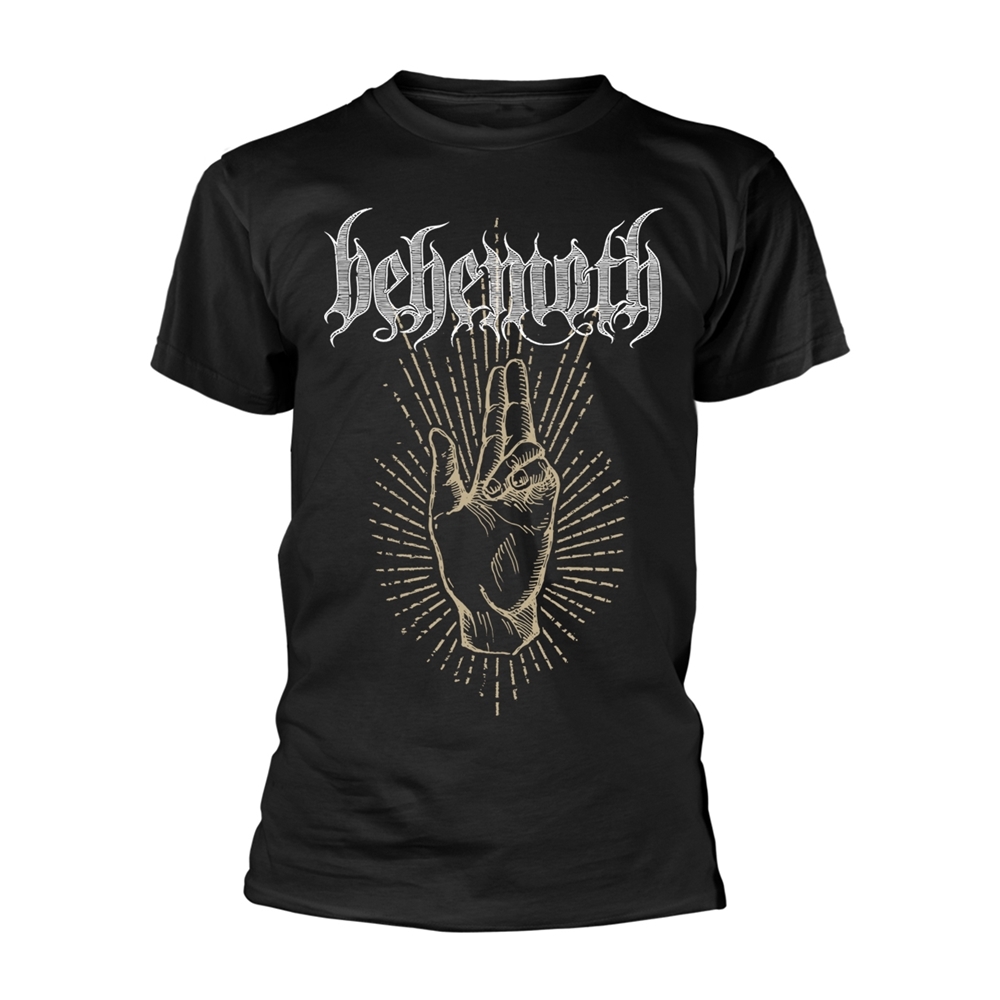 BEHEMOTH LCFR T-Shirt, Front & Back Print Small BLACK