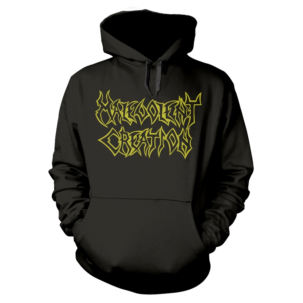 MALEVOLENT CREATION THE TEN COMMANDMENTS Hooded Sweatshirt Small BLACK