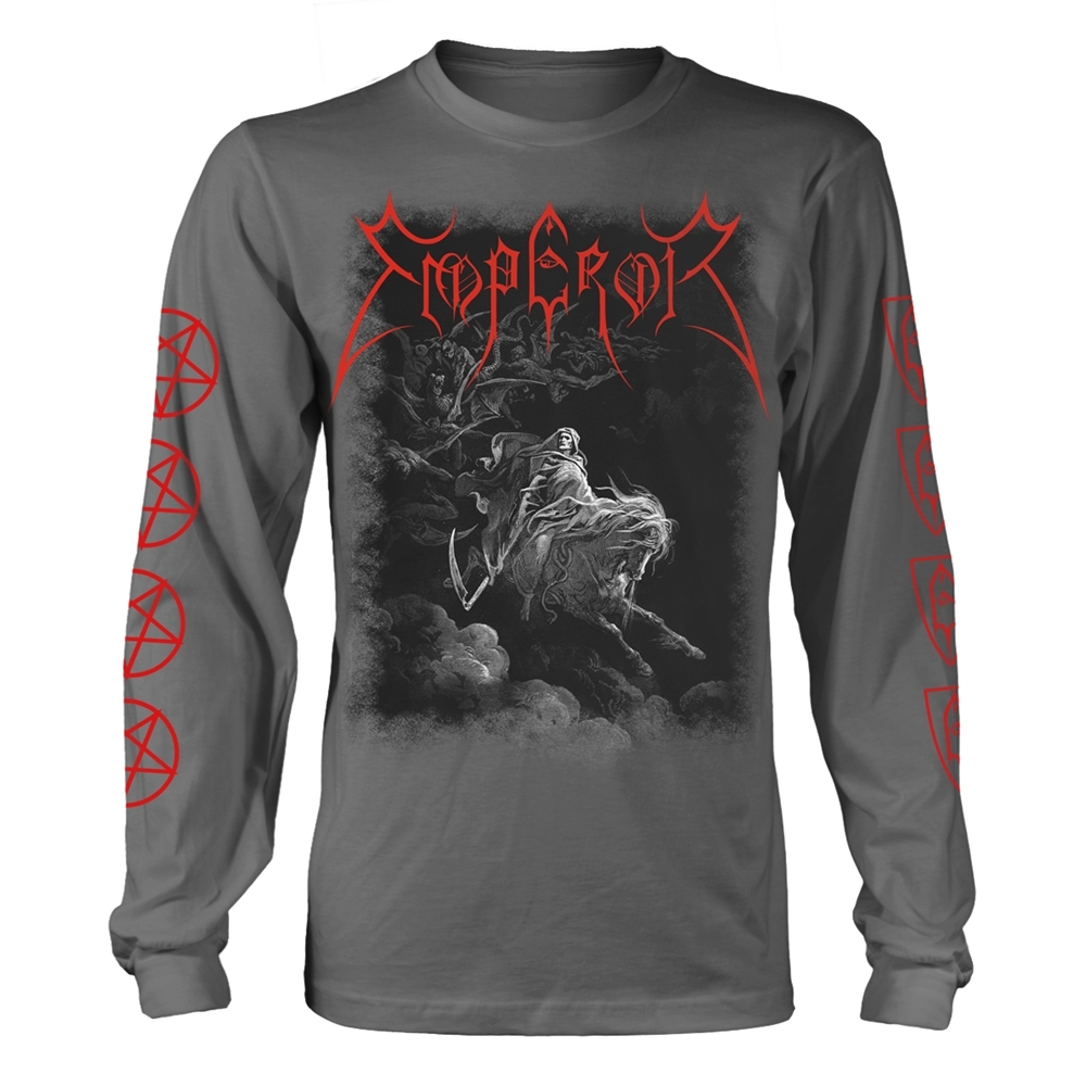 EMPEROR RIDER 2019 (CHARCOAL) Long Sleeve Shirt Medium GREY