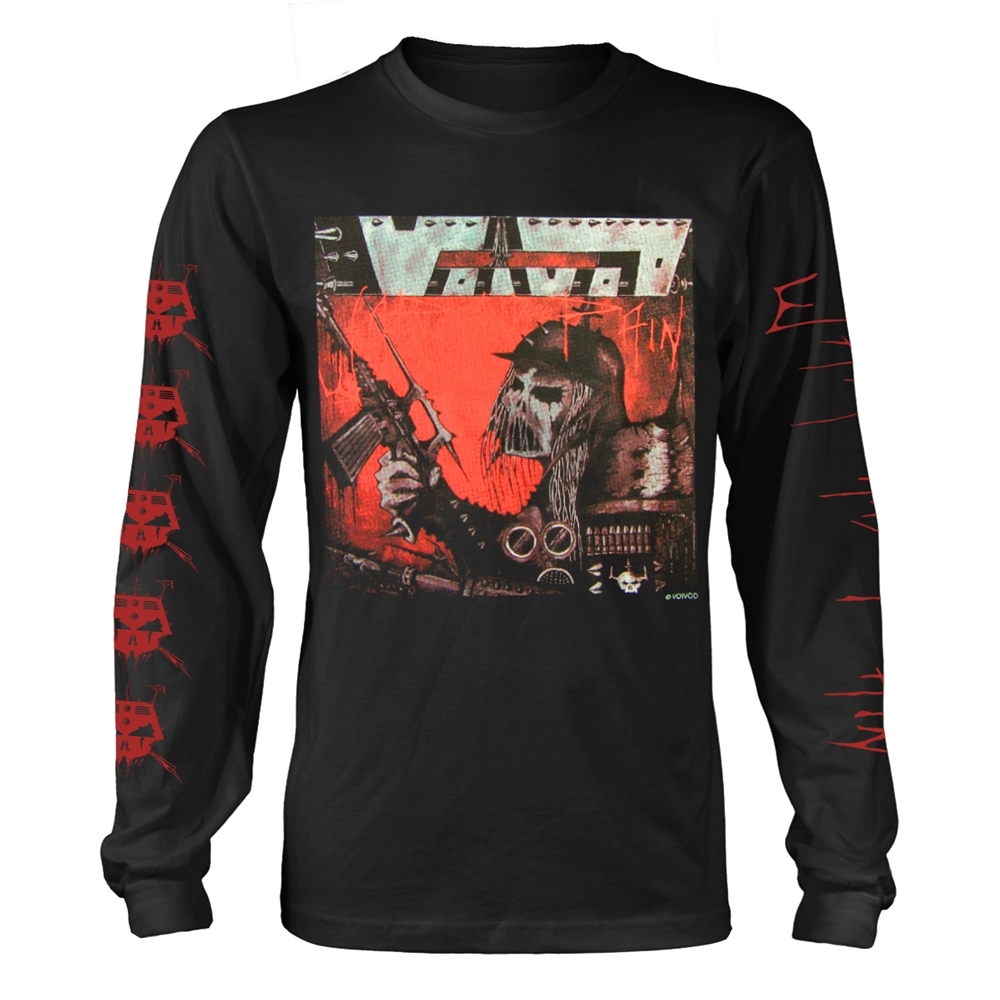 VOIVOD WAR & PAIN Long Sleeve Shirt Small BLACK