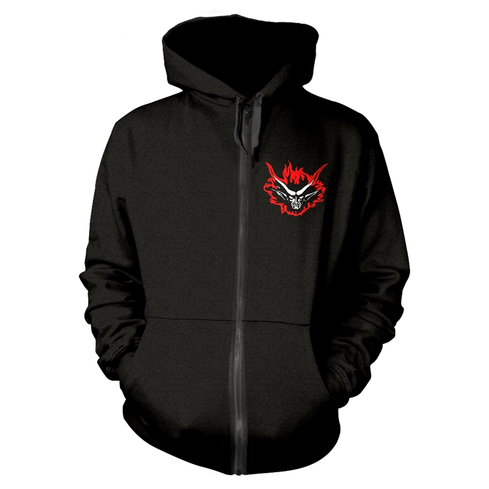 VADER DE PROFUNDIS Hooded Sweatshirt with Zip Medium BLACK