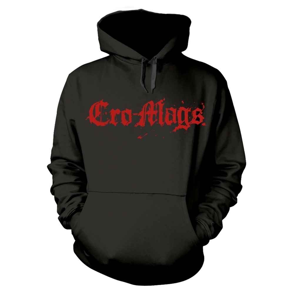 CRO-MAGS BEST WISHES Hooded Sweatshirt Small BLACK