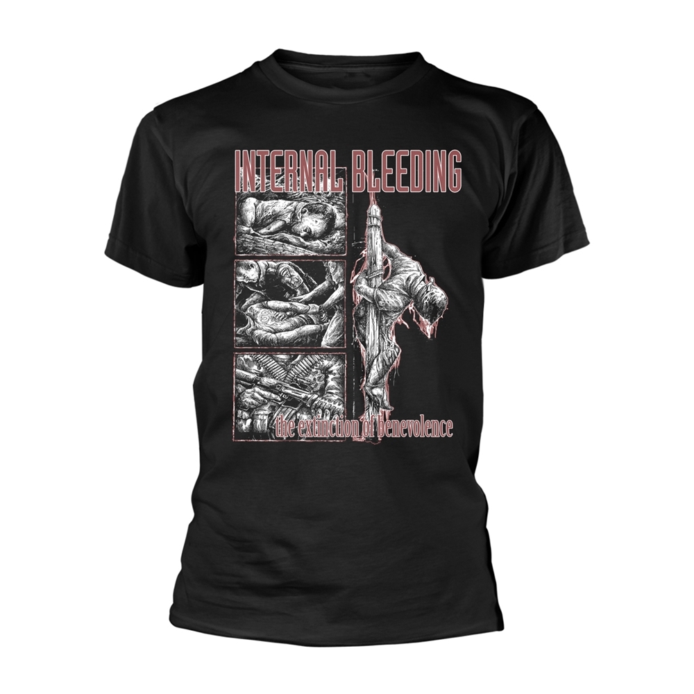 INTERNAL BLEEDING THE EXTINCTION OF BENEVOLENCE T-Shirt, Front & Back Print Smal