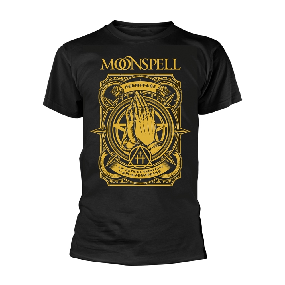 MOONSPELL I AM EVERYTHING T-Shirt, Front & Back Print Large BLACK