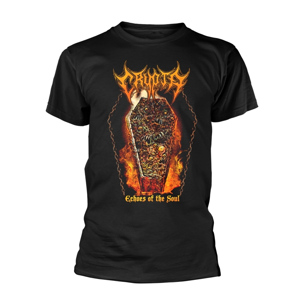 CRYPTA ECHOES OF THE SOUL T-Shirt, Front & Back Print Small BLACK