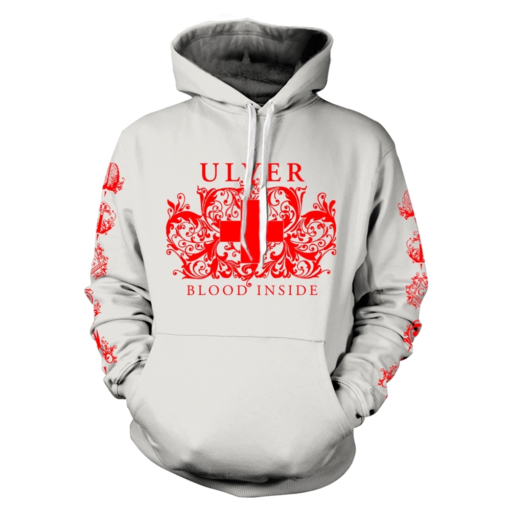 ULVER BLOOD INSIDE (WHITE) Hooded Sweatshirt XX-Large WHITE