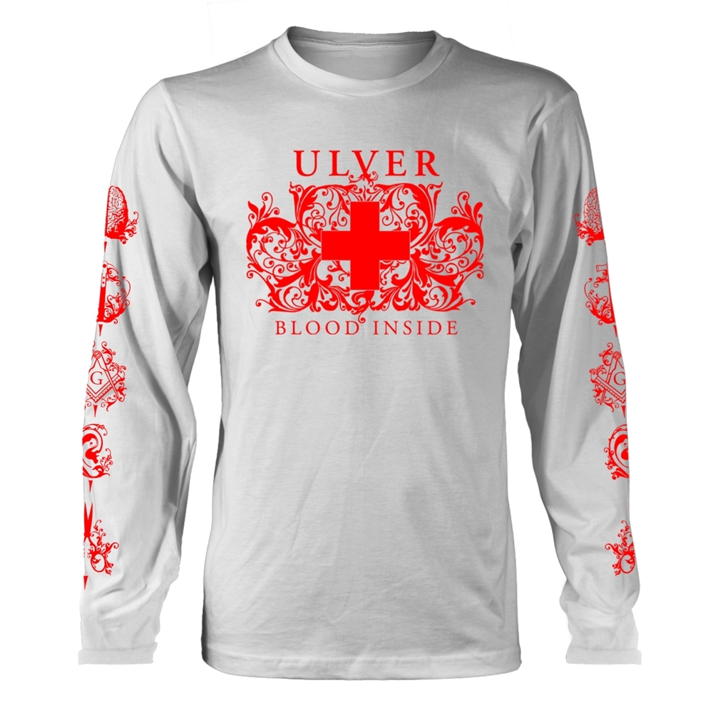 ULVER BLOOD INSIDE (WHITE) Long Sleeve Shirt Small WHITE
