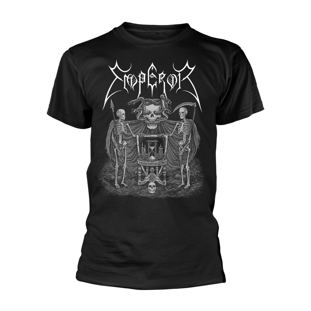 EMPEROR MEMENTO MORI T-Shirt, Front & Back Print Medium BLACK