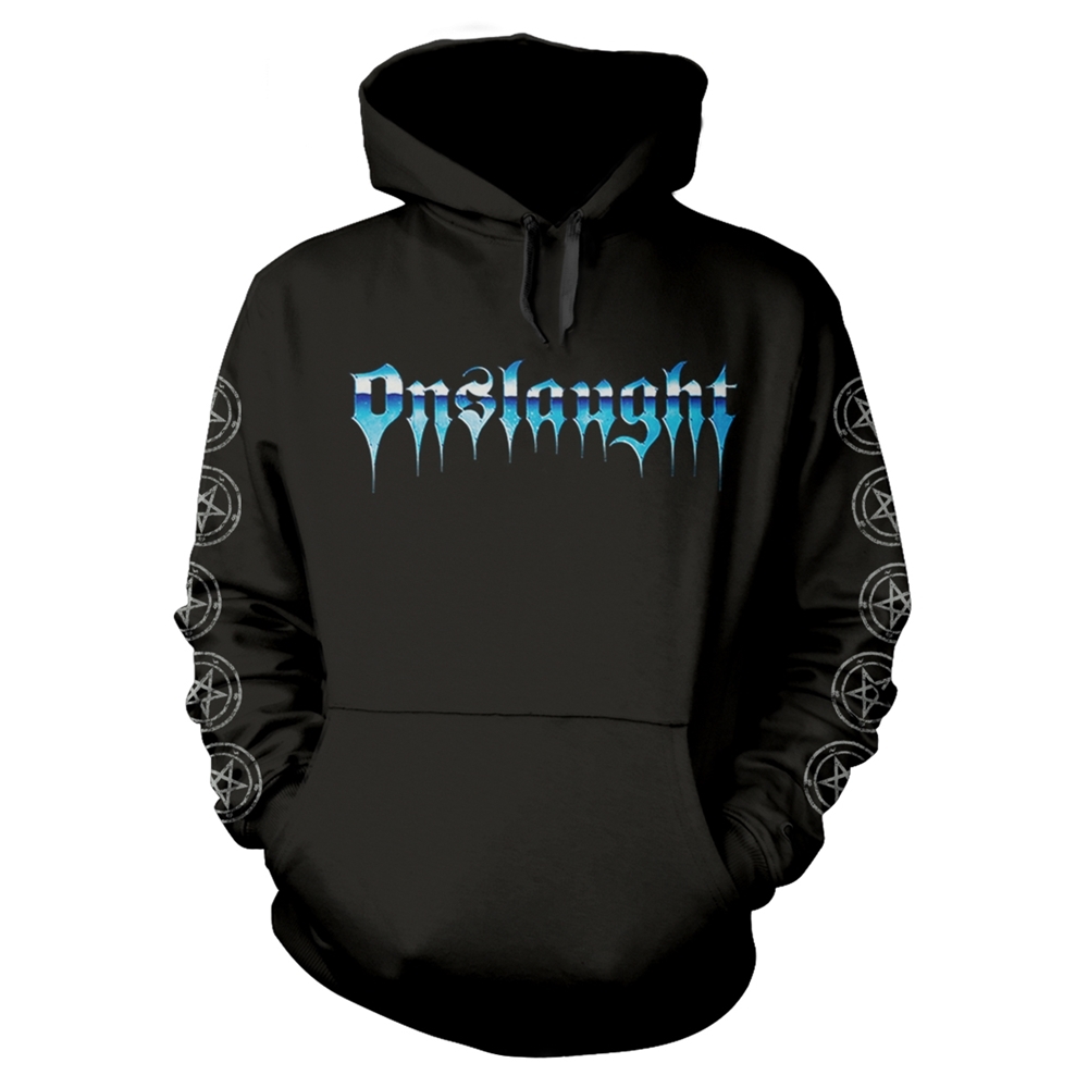 ONSLAUGHT THE FORCE Hooded Sweatshirt Large BLACK