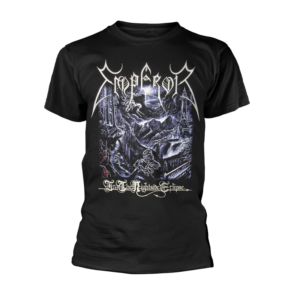 EMPEROR IN THE NIGHTSIDE ECLIPSE T-Shirt, Front & Back Print XX-Large BLACK