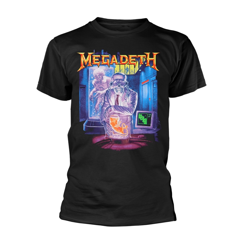 MEGADETH HANGAR 18 T-Shirt, Front & Back Print Small BLACK