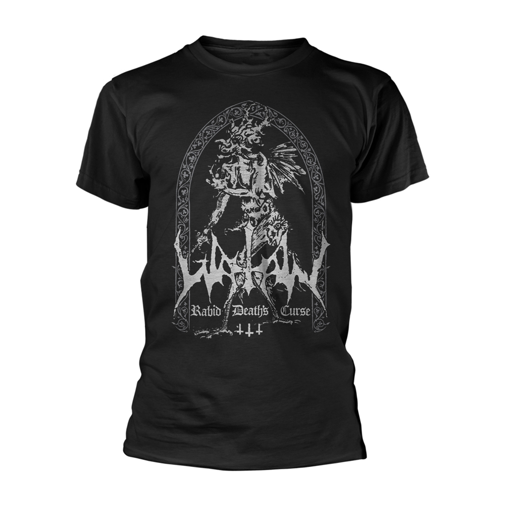 WATAIN RABID DEATHS CURSE T-Shirt, Front & Back Print Medium BLACK