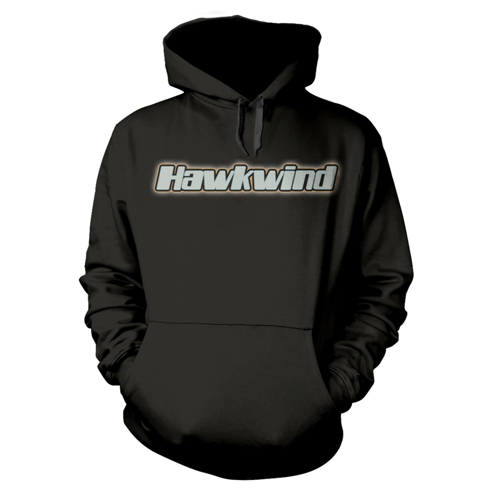 HAWKWIND LEVITATION Hooded Sweatshirt Large BLACK