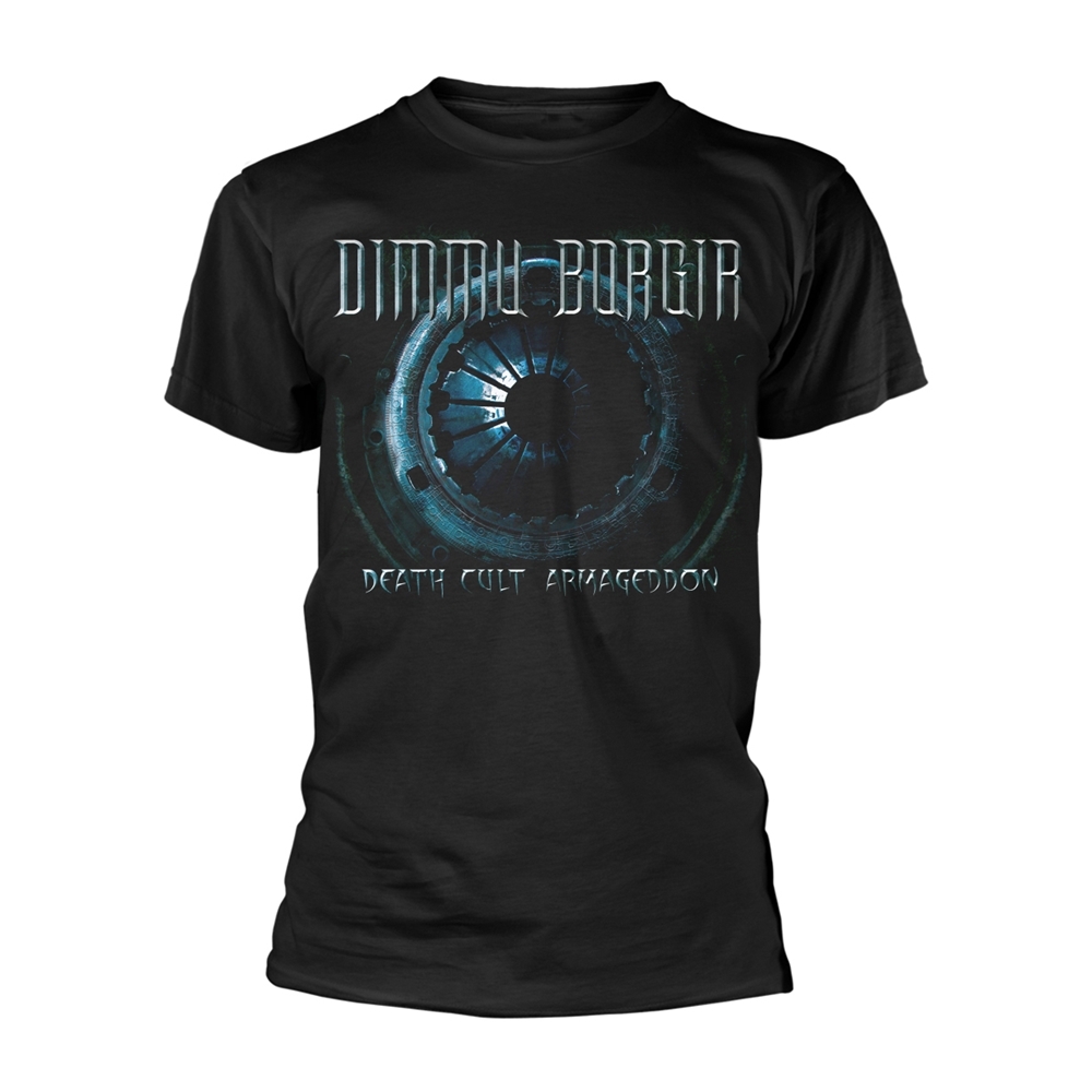 DIMMU BORGIR DEATH CULT ARMAGEDDON T-Shirt, Front & Back Print Medium BLACK