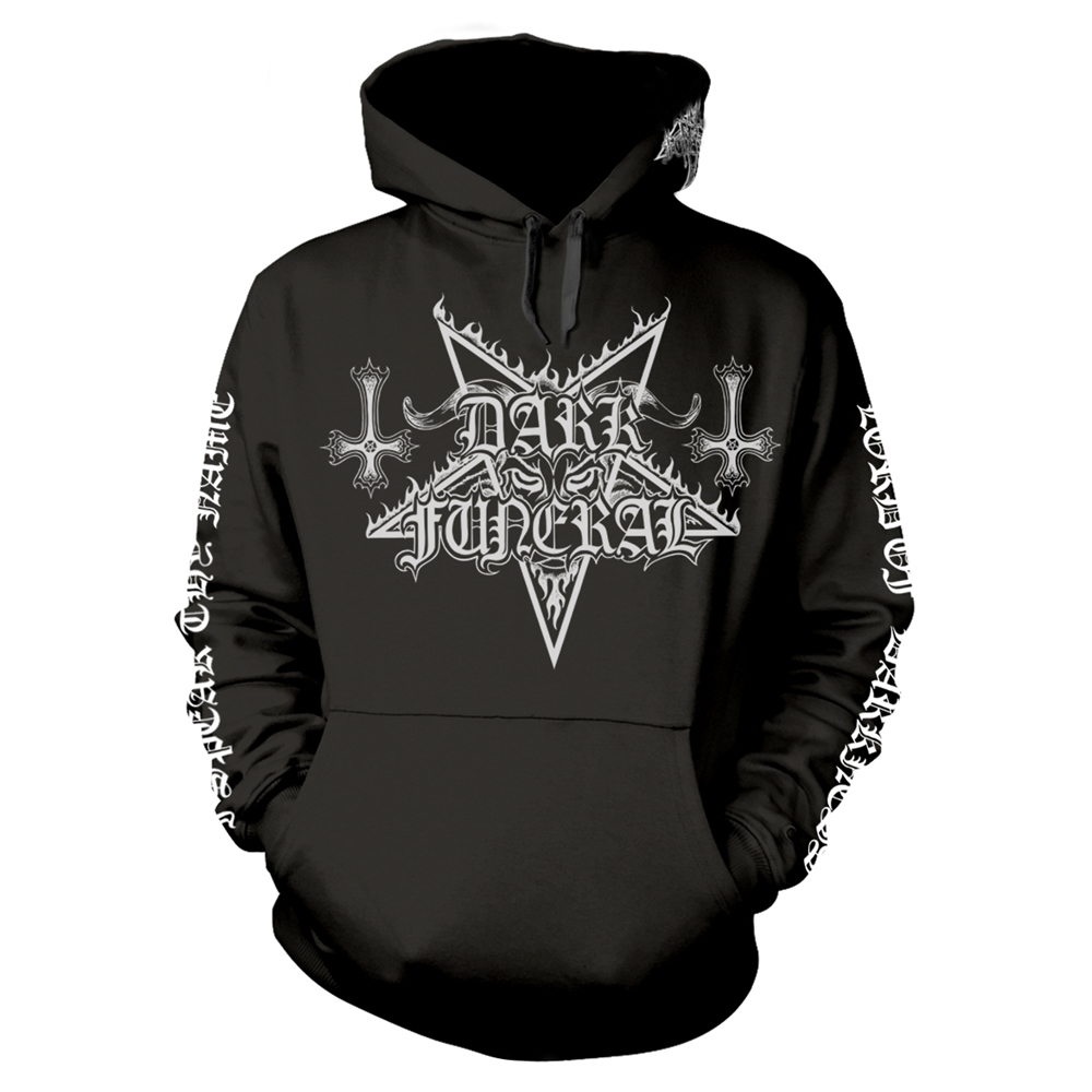 DARK FUNERAL THE SECRETS OF THE BLACK ARTS Hooded Sweatshirt Medium BLACK