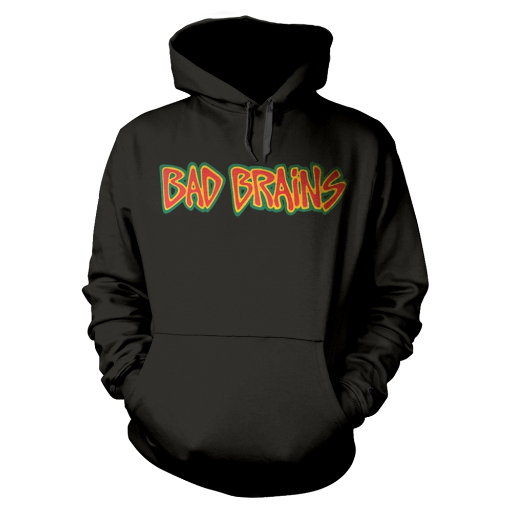 BAD BRAINS BB (BLACK) Hooded Sweatshirt Small BLACK