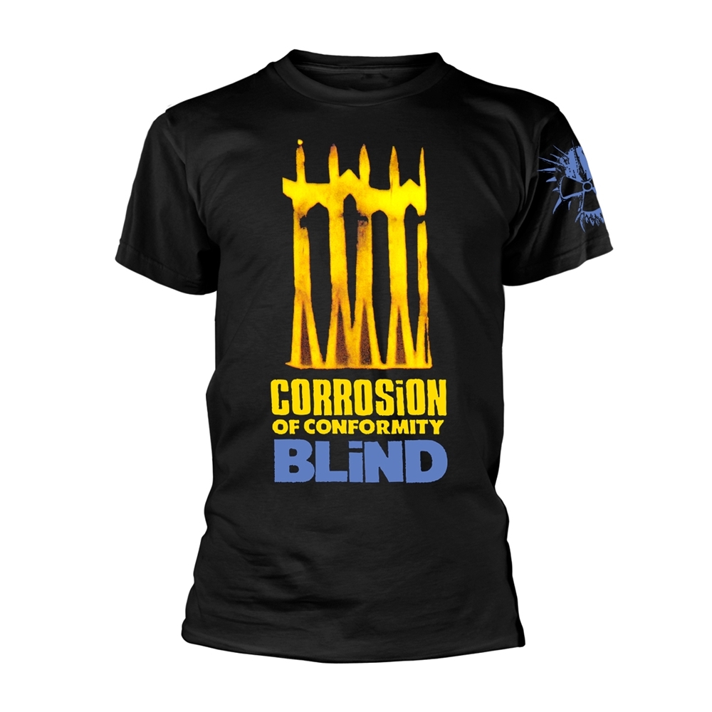 CORROSION OF CONFORMITY BLIND T-Shirt, Front & Back Print XXX-Large BLACK