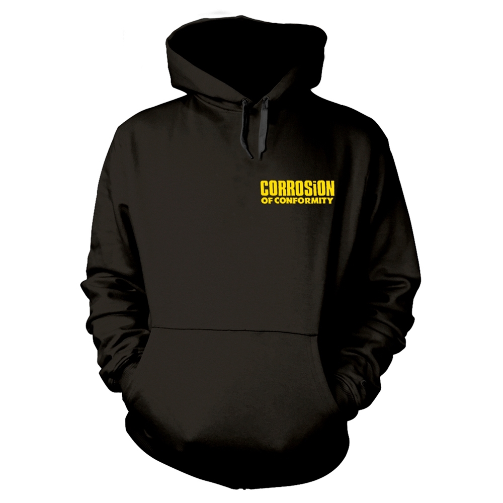 CORROSION OF CONFORMITY BLIND Hooded Sweatshirt Medium BLACK