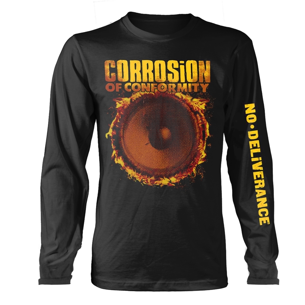 CORROSION OF CONFORMITY DELIVERANCE Long Sleeve Shirt XXX-Large BLACK