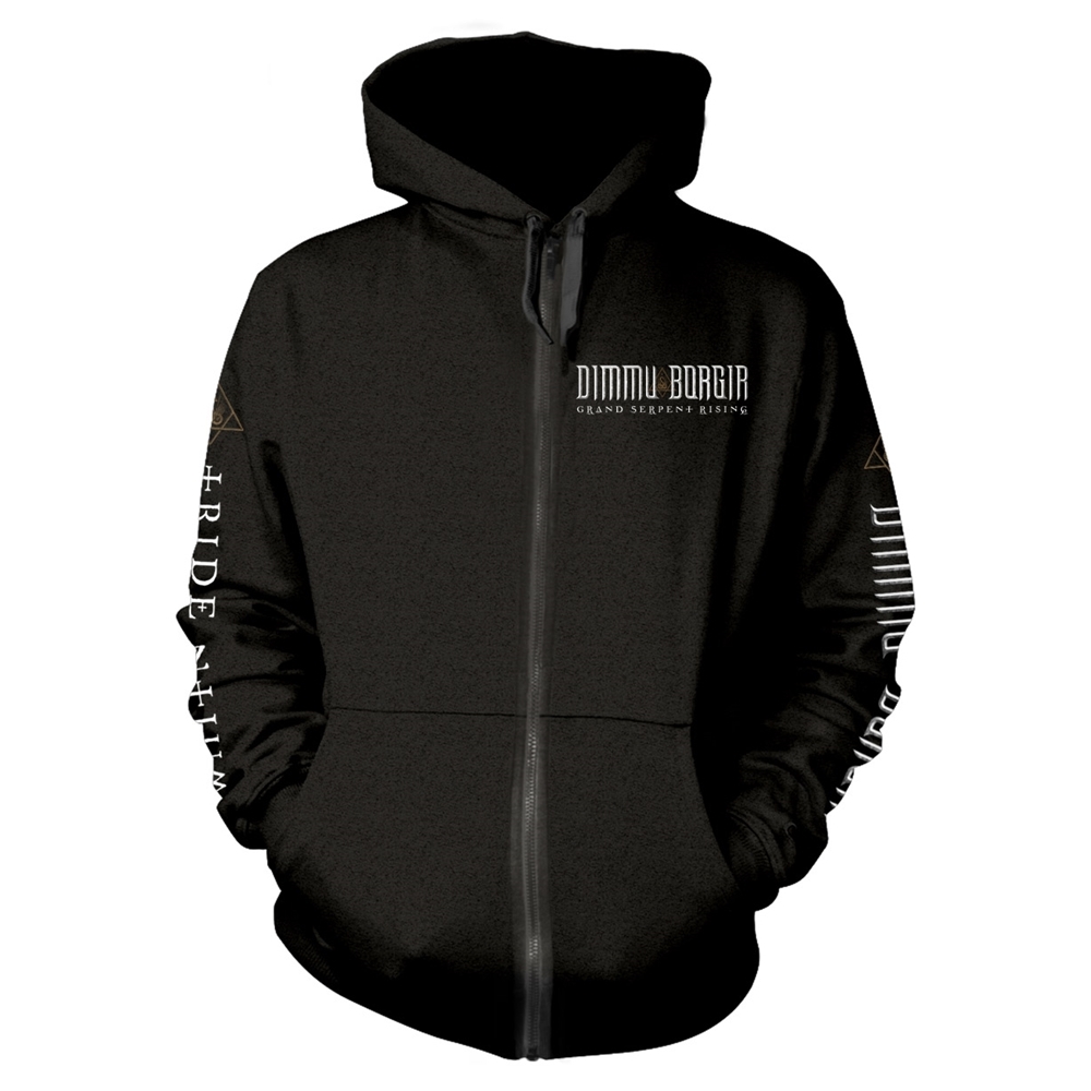 DIMMU BORGIR TRIDENTIUM Hooded Sweatshirt with Zip XXX-Large BLACK