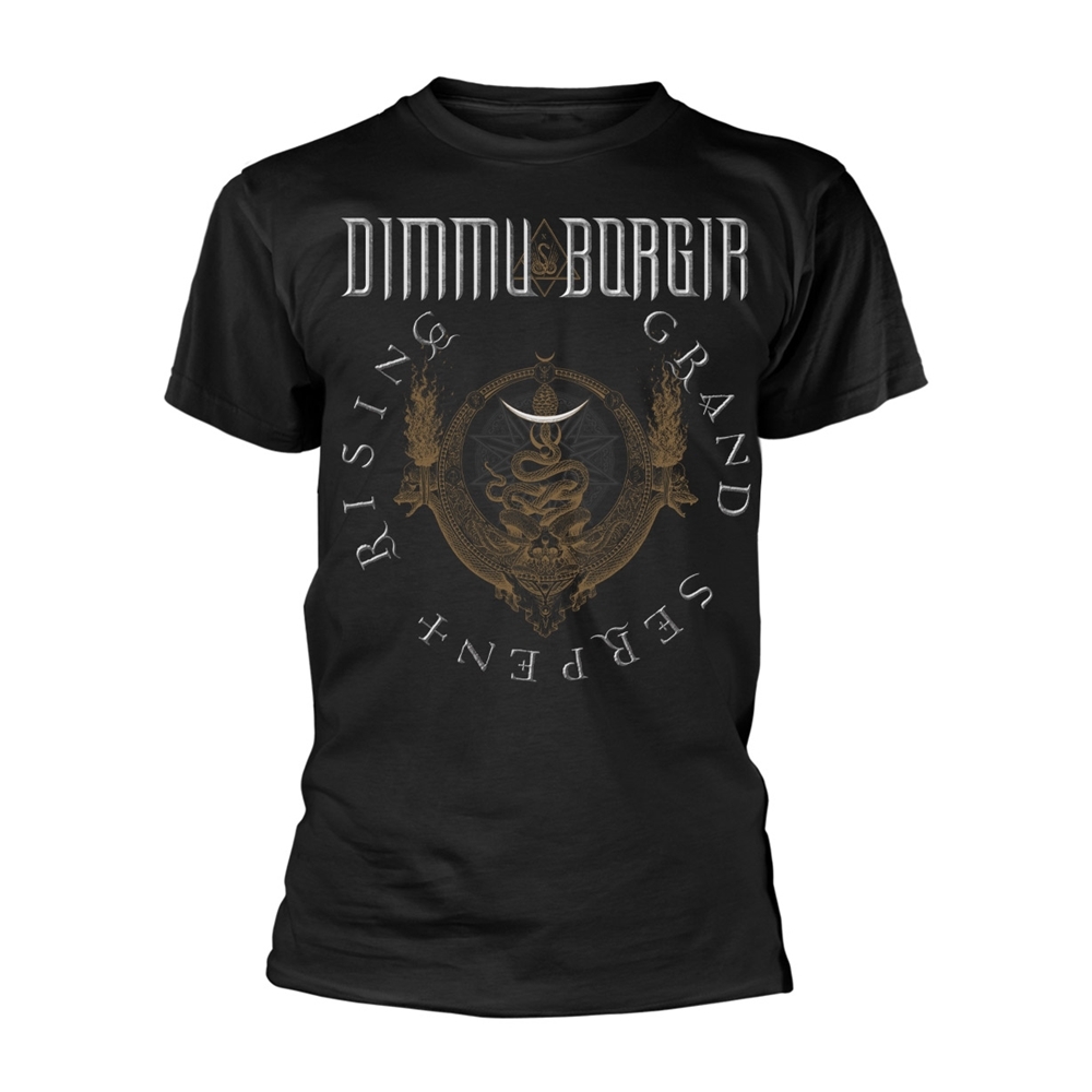 DIMMU BORGIR ASCENT T-Shirt, Front & Back Print Large BLACK