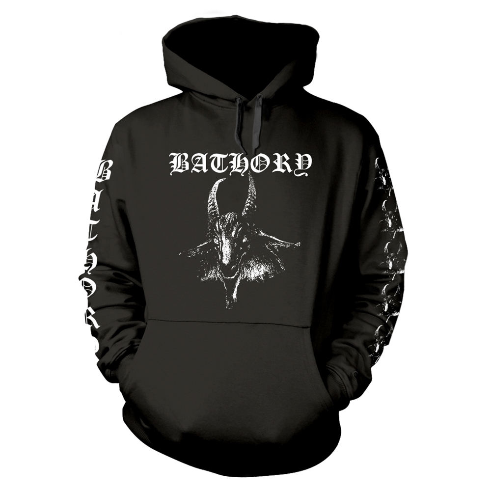 BATHORY GOAT Hooded Sweatshirt Medium BLACK