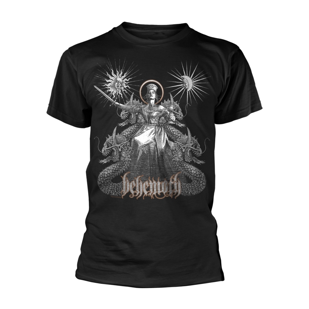 BEHEMOTH EVANGELION T-Shirt, Front & Back Print X-Large BLACK