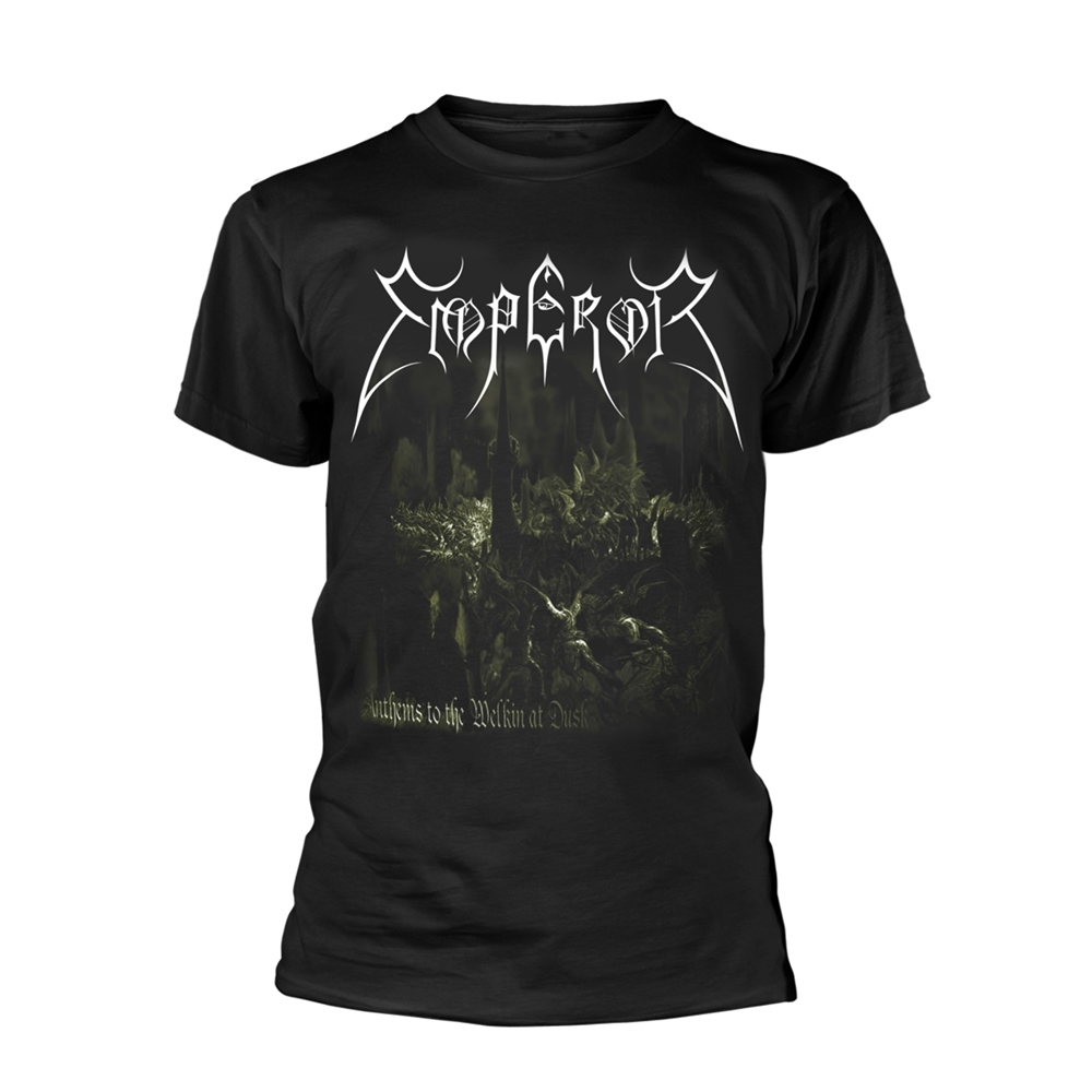 EMPEROR ANTHEMS 2014 T-Shirt, Front & Back Print Large BLACK