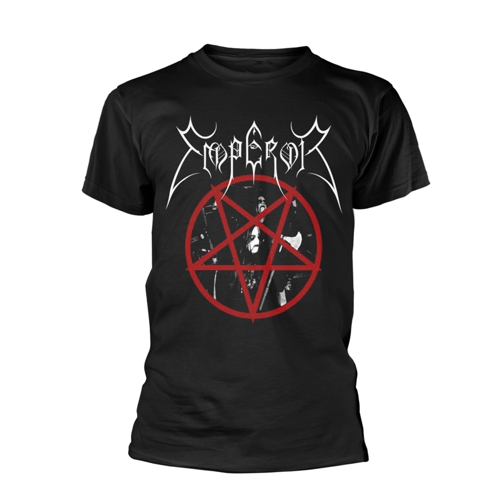 EMPEROR PENTAGRAM 2014 T-Shirt, Front & Back Print Large BLACK