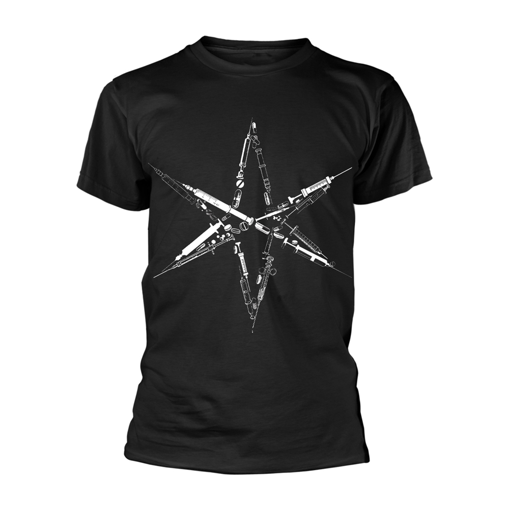 BRING ME THE HORIZON MEDICINE HEX T-Shirt, Front & Back Print Small BLACK