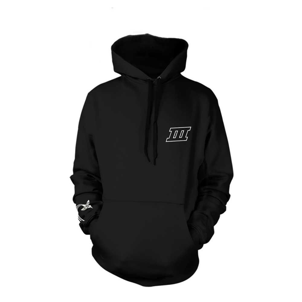 LED ZEPPELIN SWIRL III Hooded Sweatshirt Small BLACK (FOTL)