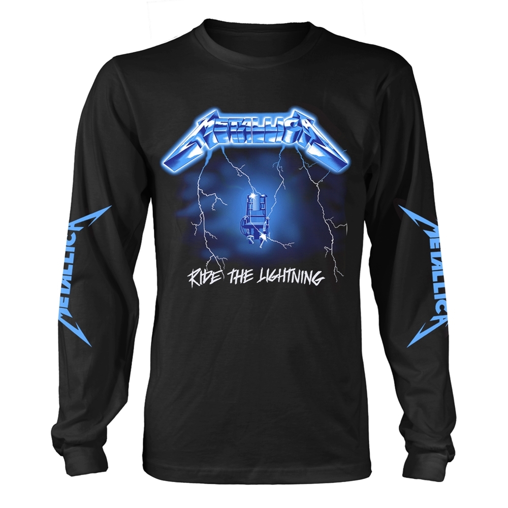 METALLICA RIDE THE LIGHTNING (BLACK) Long Sleeve Shirt XX-Large BLACK