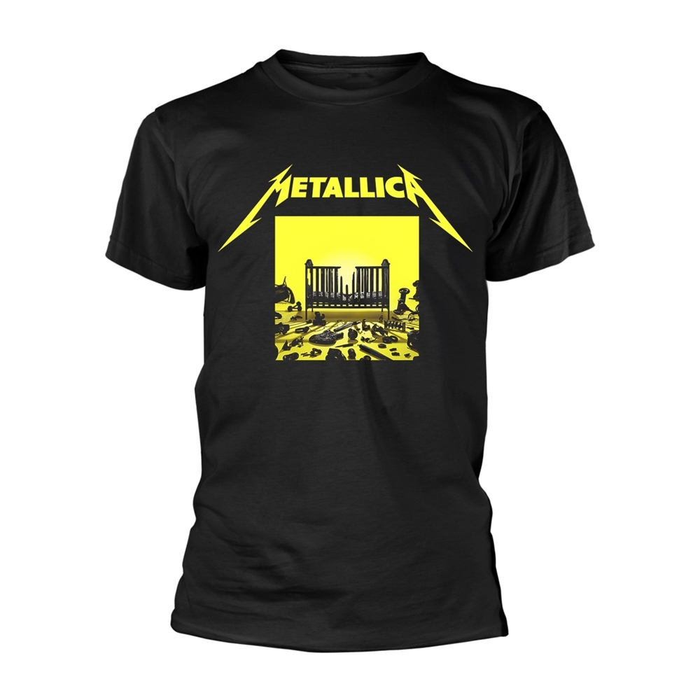 METALLICA M72 SQUARE COVER T-Shirt, Front & Back Print Small BLACK