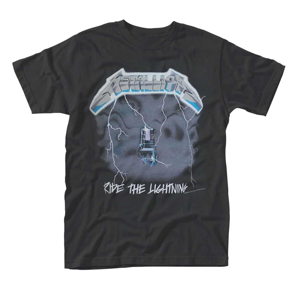 METALLICA RIDE THE LIGHTNING T-Shirt, Front & Back Print XX-Large BLACK
