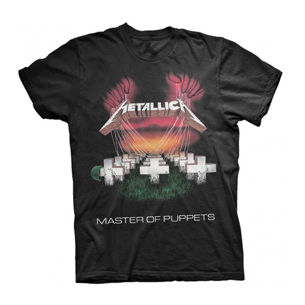 METALLICA MOP EUROPEAN TOUR 86' T-Shirt, Front & Back Print Large BLACK