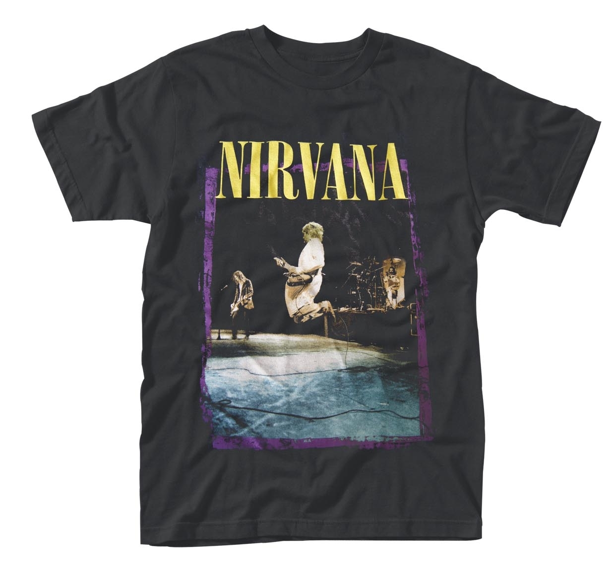 NIRVANA STAGE JUMP T-Shirt Large BLACK