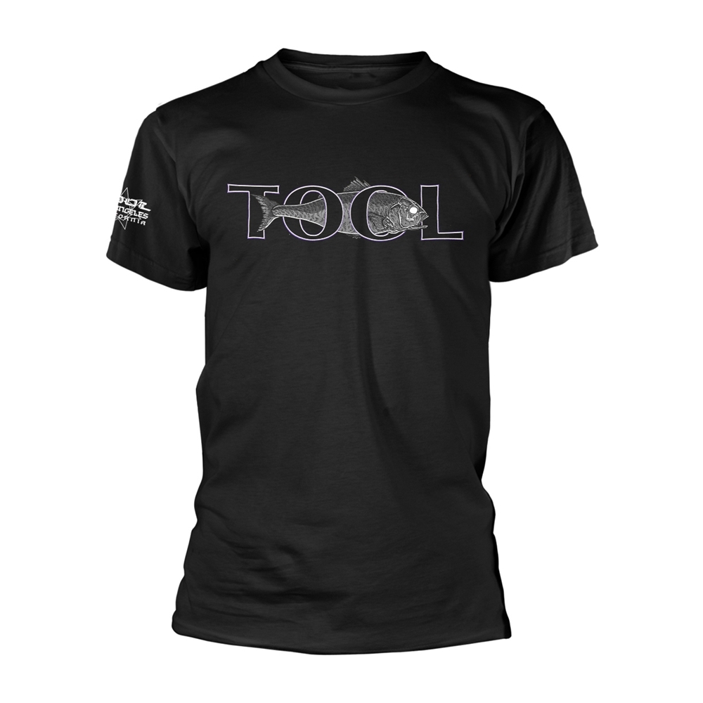 TOOL FISH T-Shirt, Front & Back Print XX-Large BLACK