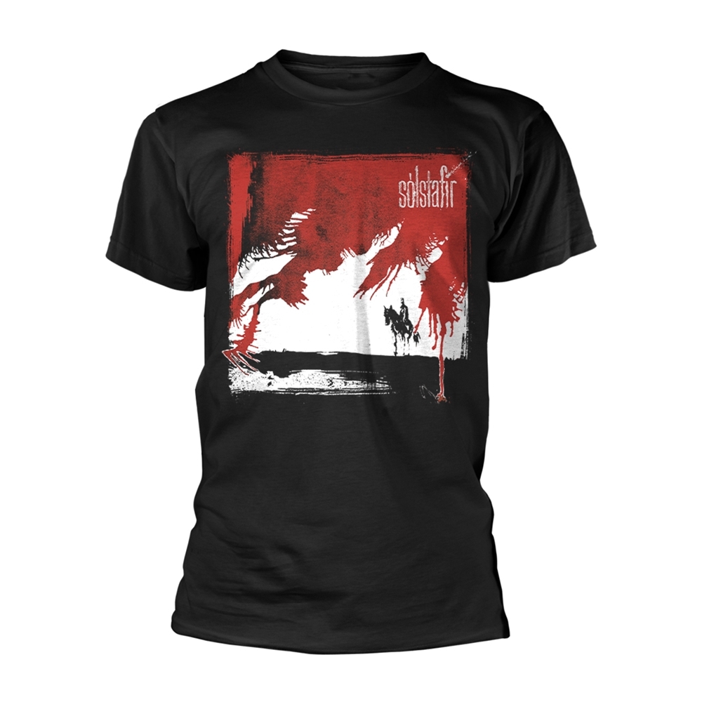 SOLSTAFIR SVARTIR SANDAR T-Shirt, Front & Back Print Medium BLACK