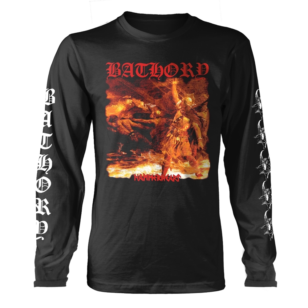 BATHORY HAMMERHEART TRACKLIST Long Sleeve Shirt XX-Large BLACK