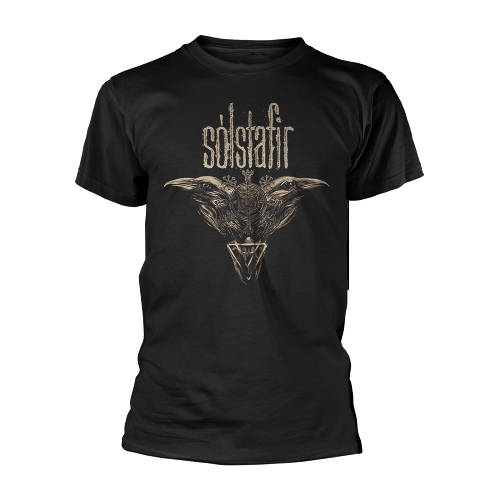 SOLSTAFIR RAVEN T-Shirt Small BLACK