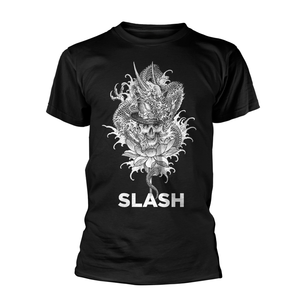 SLASH DRAGON SKULL T-Shirt X-Large BLACK