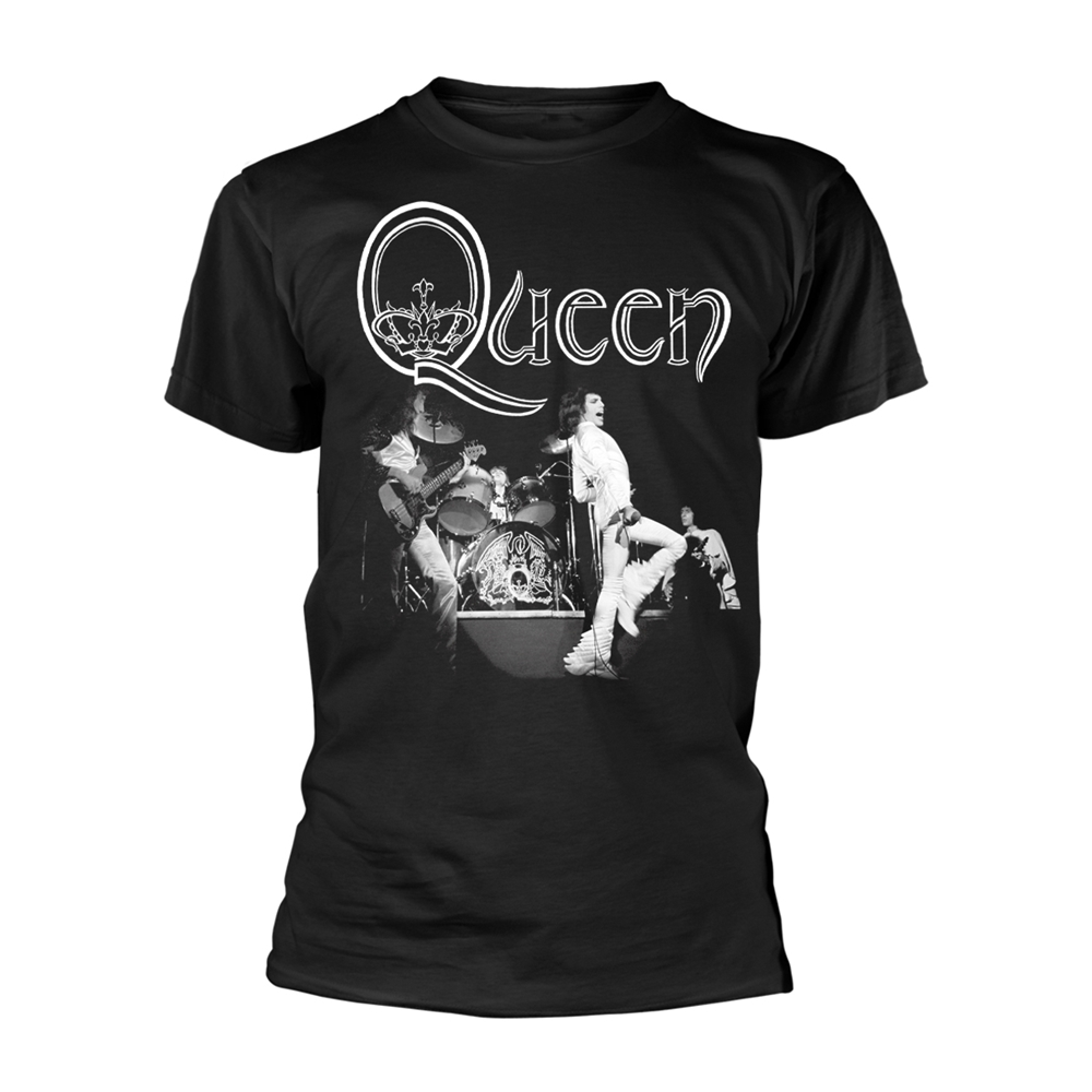 QUEEN LIVE B&W T-Shirt XXX-Large BLACK